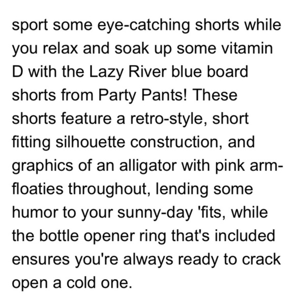 Party Pants Men’s Neon Lazy River Swim Trunks Board Shorts size small - Picture 14 of 14